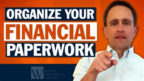 How To Organize Financial Paperwork Estate Planning Basics Youtube