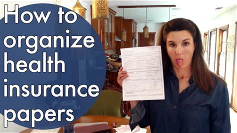 How To Organize Health Insurance Paperwork Youtube