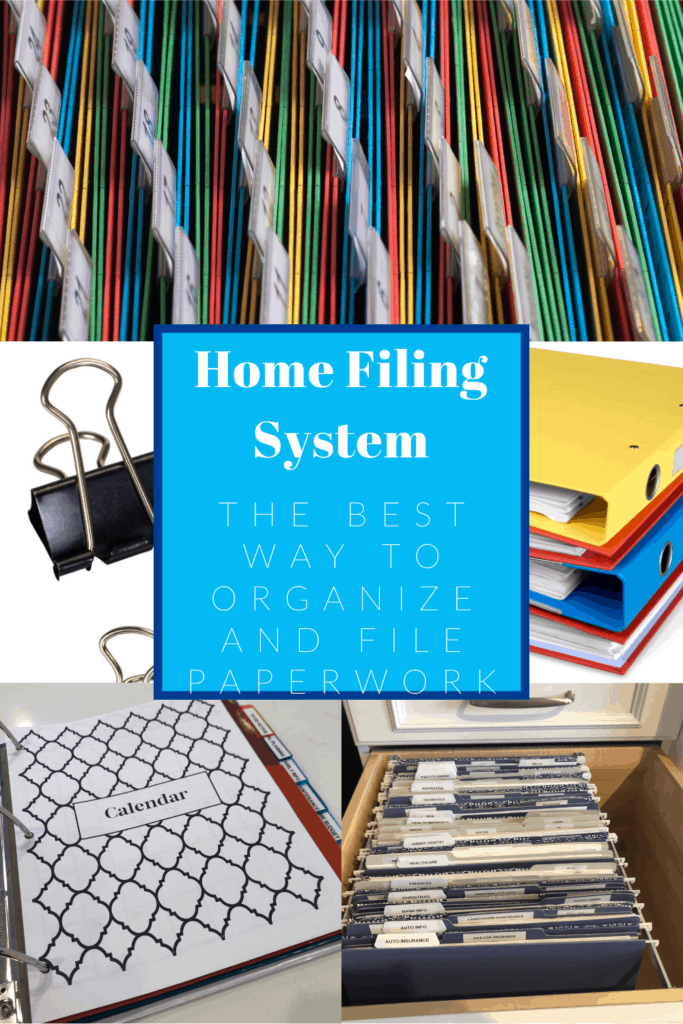 How To Organize Paperwork A Home Filing System That Works One Detailed Mama