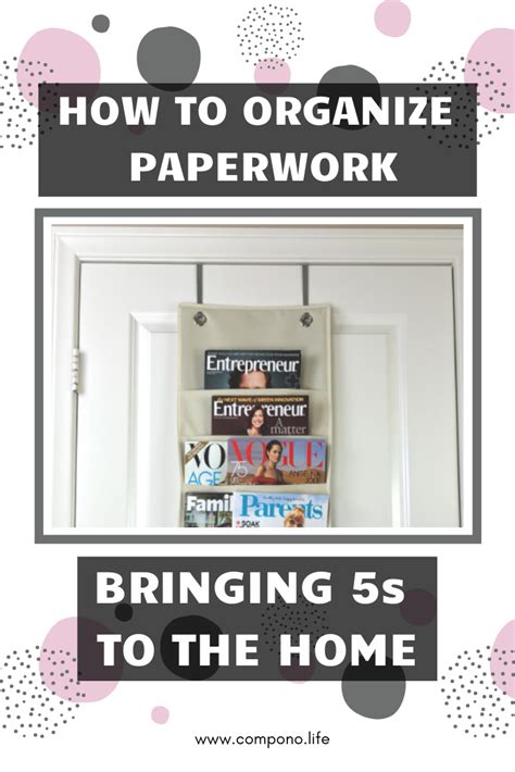 How To Organize Paperwork Bringing 5S To The Home Compono