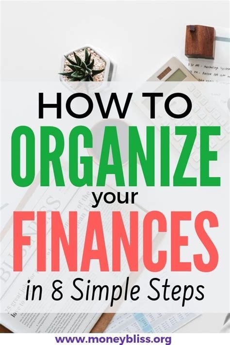 How To Organize Personal Finances In 8 Simple Steps Money Bliss