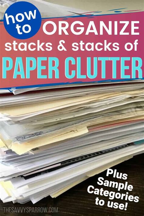 5 Tips To Organize Paperwork