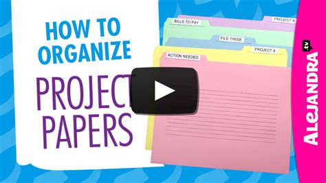 How To Organize Project Papers Part 5 Of 9 Paper Clutter Series Youtube