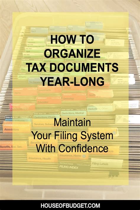 How To Organize Tax Documents An Easy System