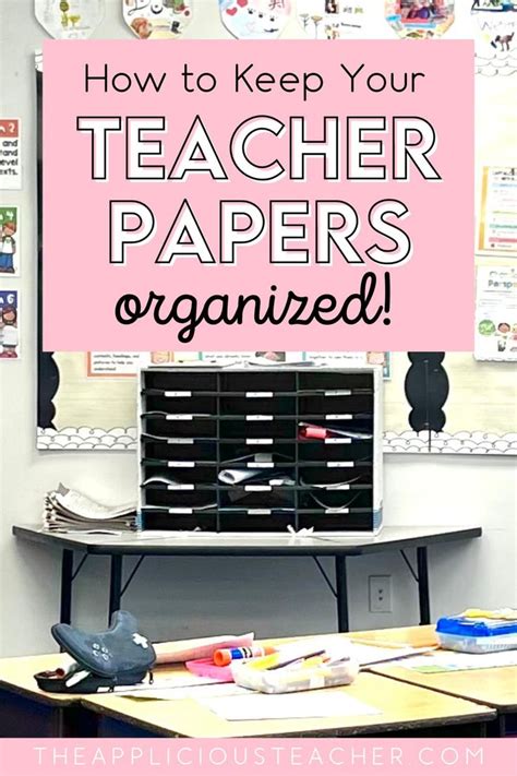 5 Tips Organize Teacher Paperwork