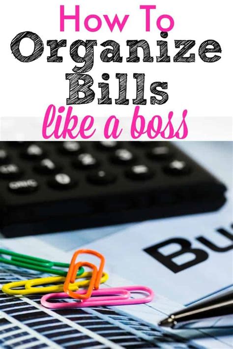 How To Organize Your Bills And Track Expenses Believe In A Budget Bill Organization