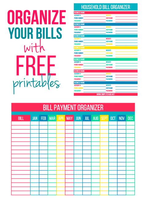 How To Organize Your Bills Budgeting Bills Organization