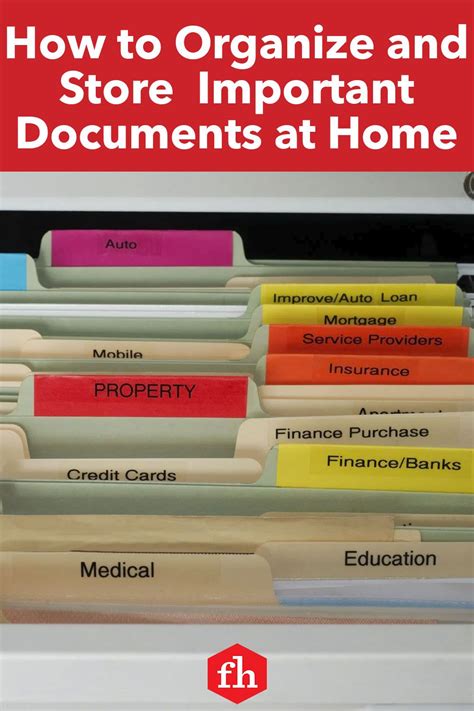 How To Organize Your Important Documents Documents Organization