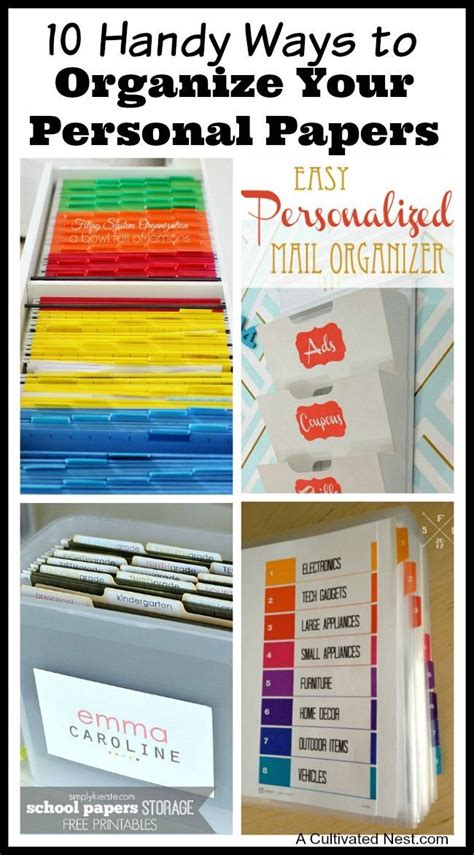 Organize Your Personal Paperwork