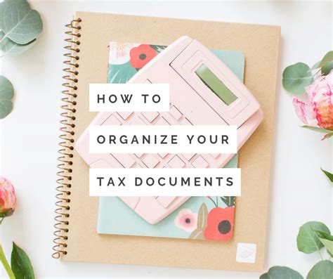 How To Organize Your Tax Documents