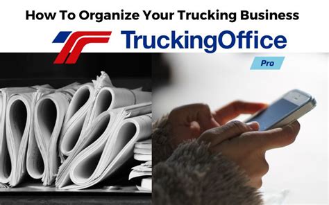 How To Organize Your Trucking Business Truckingoffice