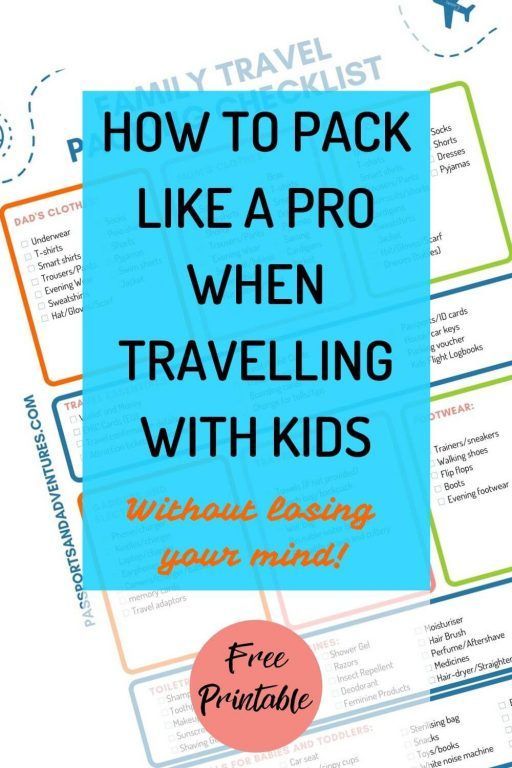 How To Pack Like A Pro When Travelling With Kids