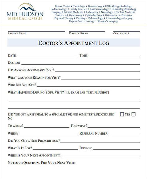 Organize Paperwork for Doctor Appointments