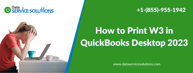 How To Print W3 In Quickbooks Desktop 2023