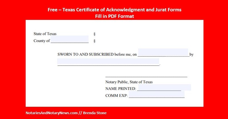 How To Properly Fill Out A Texas Notary Application Nna