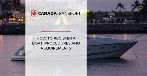 How To Register A Boat Procedures And Requirements