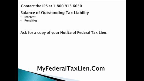 How To Remove An Unpaid Tax Lien From Your Credit Report Step 1 Youtube