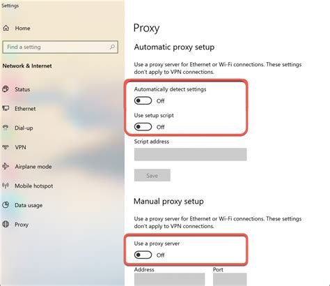 How To Remove The Proxy Settings In Windows 10