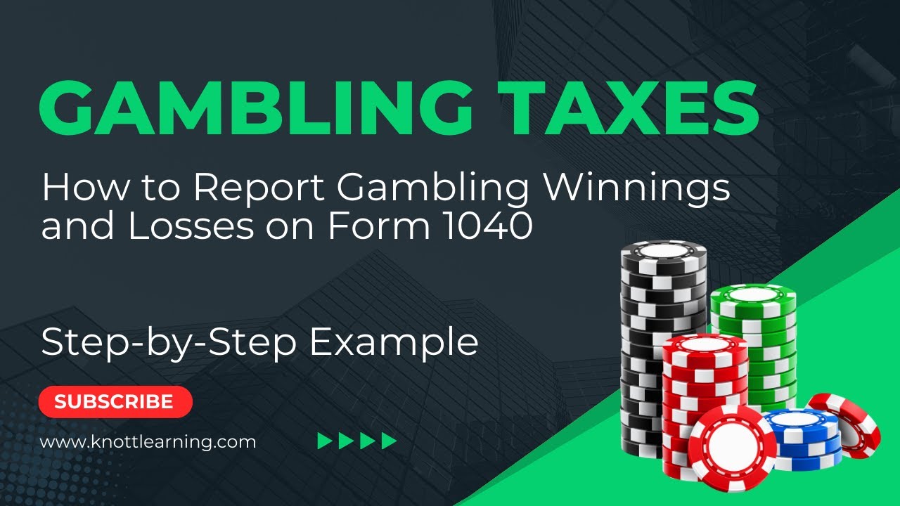 How To Report Gambling Winnings Losses On Form 1040 For 2022 Youtube