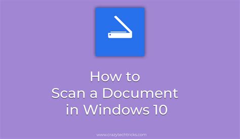 How To Scan A Document In Windows