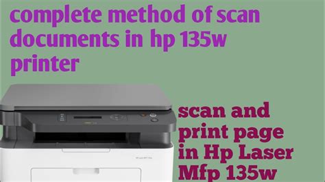 How To Scan Your Document On Hp Laser 135W And How To Print And Share