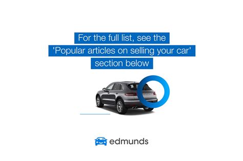 How To Sell A Car Edmunds