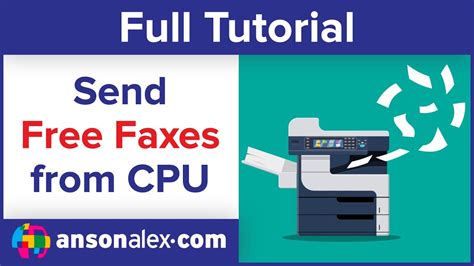 How To Send A Free Fax Online From Your Computer Youtube