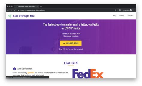 How To Send A Letter Via Fedex Overnight Delivery