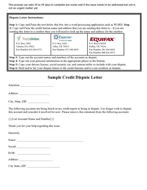 Send Paperwork to Credit Bureau