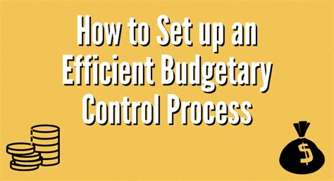 How To Set Up An Efficient Budgetary Control Process Hotspotfinance