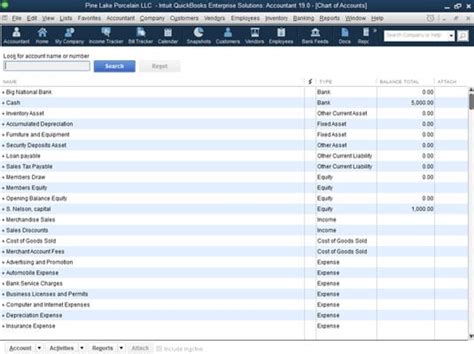 How To Set Up The Quickbooks 2019 Chart Of Accounts List Dummies