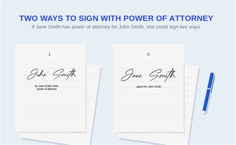 How To Sign Check Power Of Attorney