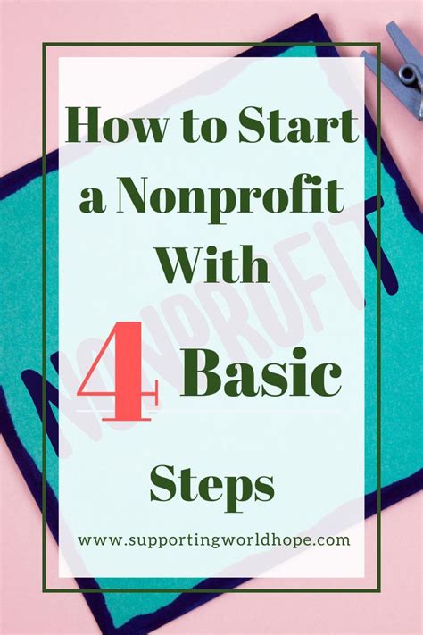 How To Start A Nonprofit With 4 Basic Steps Nonprofit Startup Non Profit Charity Foundation