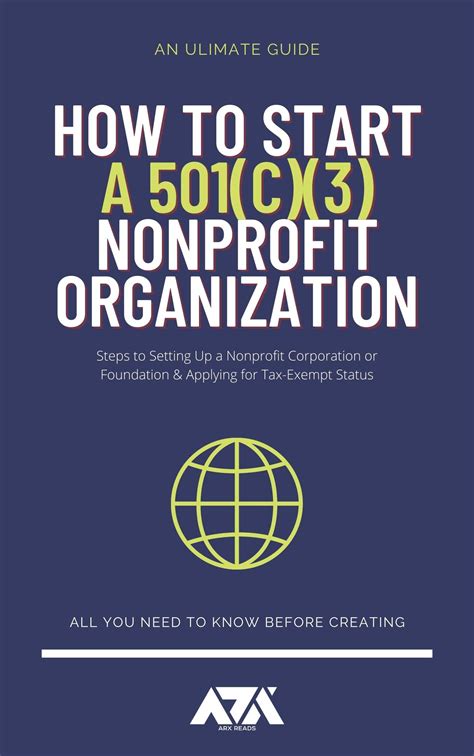 How To Start Form A 501C3 Nonprofit Organization By Steps