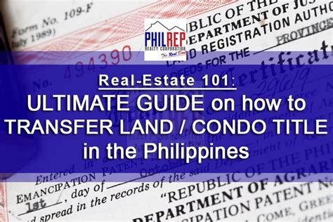 How To Transfer Land Condo Title In The Philippines Step By Step