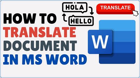 How To Translate Word Documents To Another Language