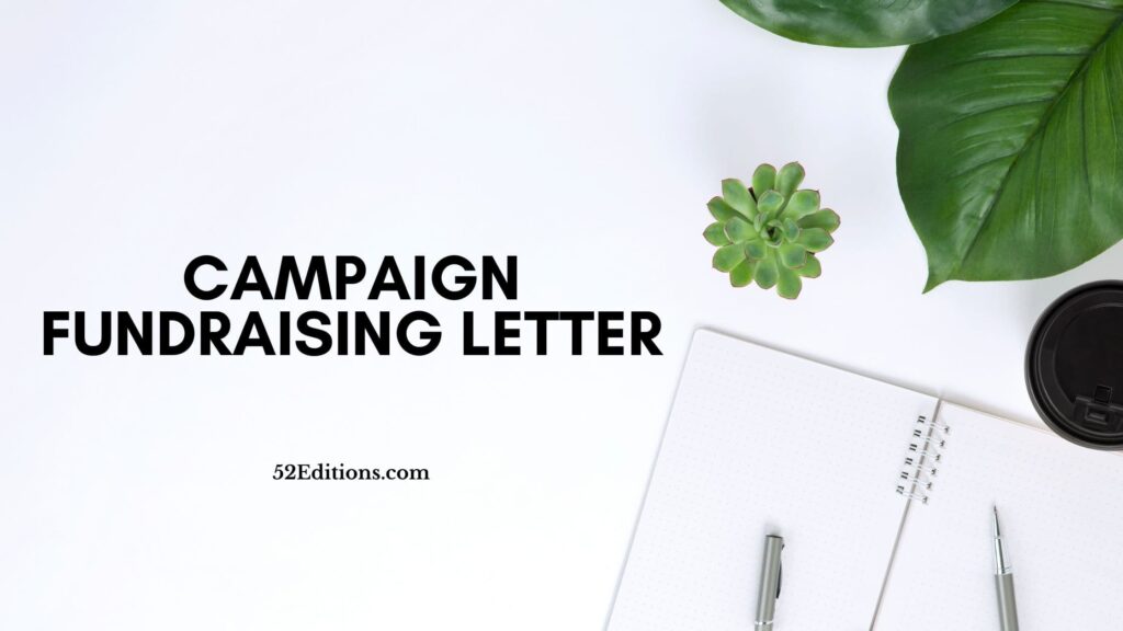 How To Write A Campaign Fundraising Letter