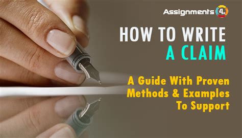 How To Write A Claim A Step By Step Guide And Expert Tips