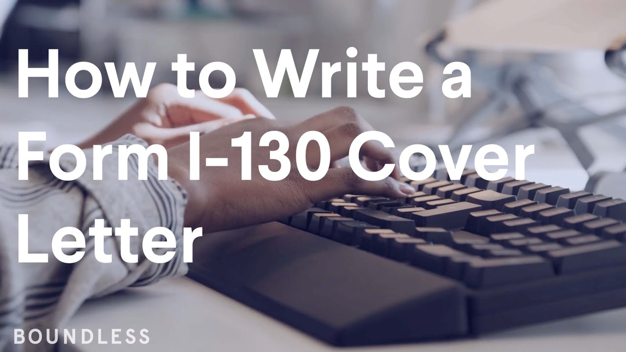 How To Write A Form I 130 Cover Letter Updated 2023 Youtube