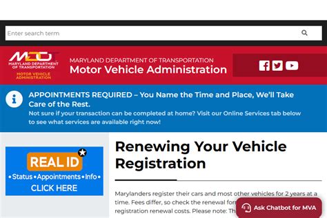 Https Mymva Maryland Gov Go Web Renew Vehicle Registration Kworld Trend