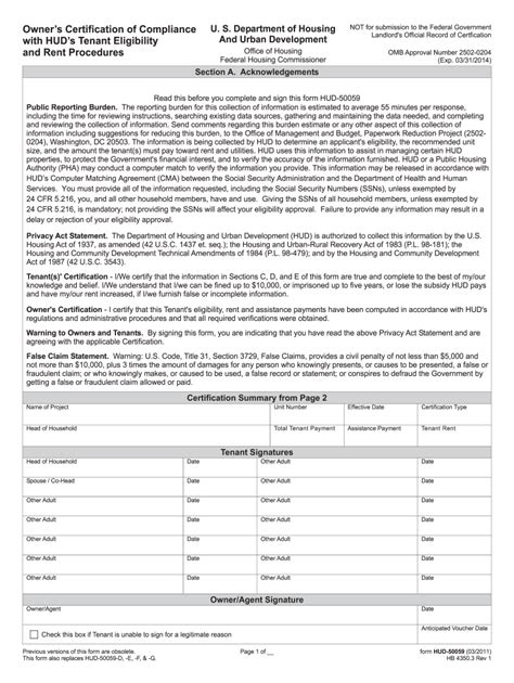 Hud 50059 2011 2021 Fill And Sign Printable Template Online Us Legal Forms