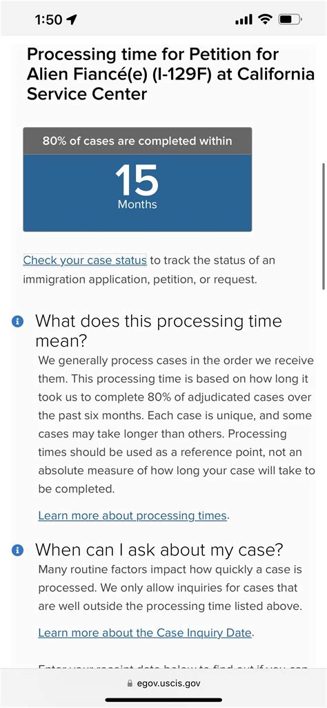 I 129F Processing Times Increase Again Isn T Uscis Supposed To Be