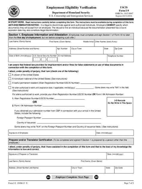 I 9 Printable Forms Printable Forms Free Online