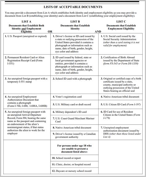 I 9 Requirements I9 Form 2024