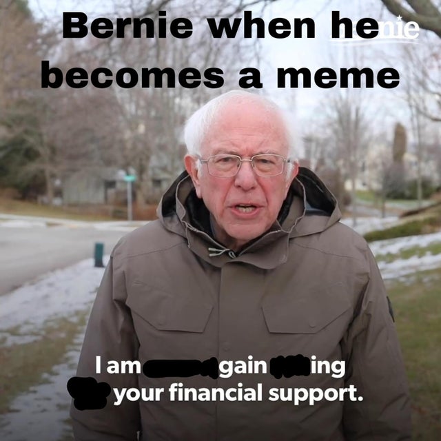 I Can Free Write Faster Than He Left The Election Bernie Sanders Meme