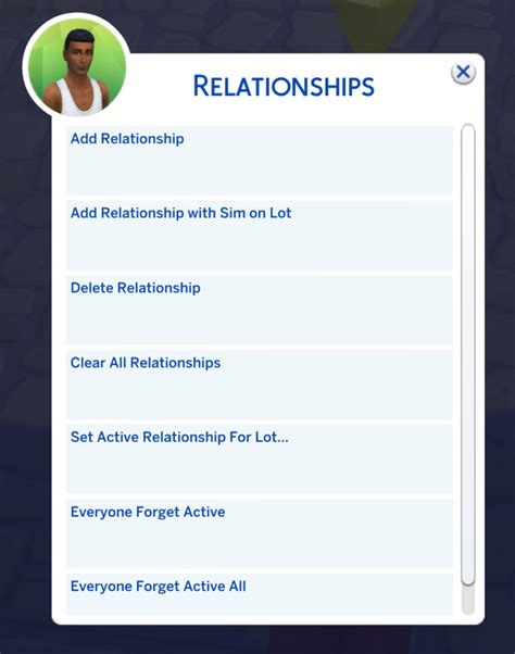 I Used The Cheat Relationships Create Friends For Sim For Multiple