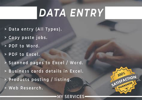 I Will Do Professional Data Entry Service For 10 Seoclerks