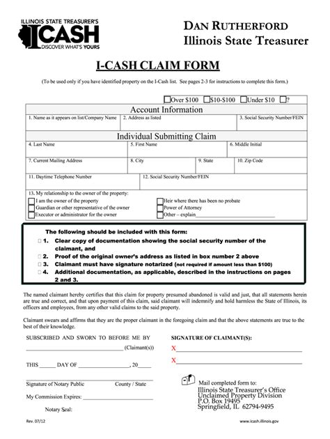 Icash Claim Form Hacpick