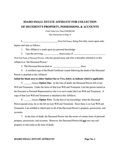 Idaho Probate Forms Complete With Ease Airslate Signnow