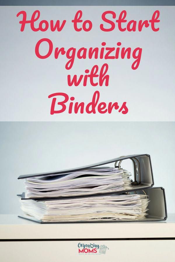 Ideas For Organizing With Binders Organize All Of Your Important Paperwork With Binders And